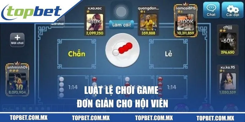 Luật lệ chơi game đơn giản cho hội viên